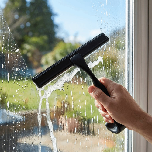 Manual shower squeegee hanging - shower,