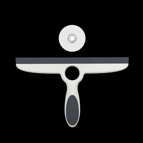 Shower squeegee with - squeegee, suction