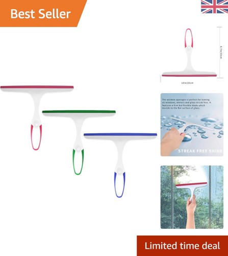 Piece shower glass squeegee - 3-piece,