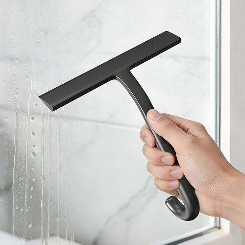 Shower squeegee with built - shower,
