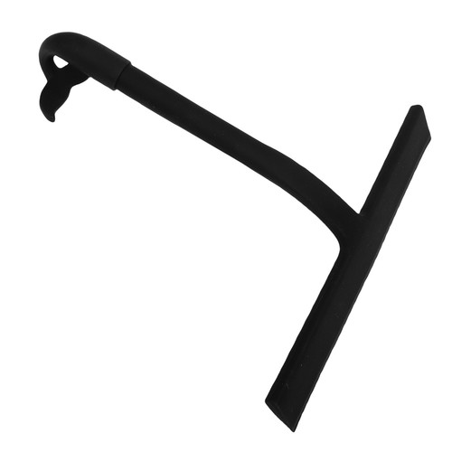 Black glass shower squeegee - black,
